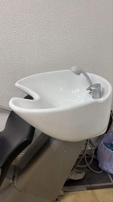 Rampa de lavagem de cabeleireiro