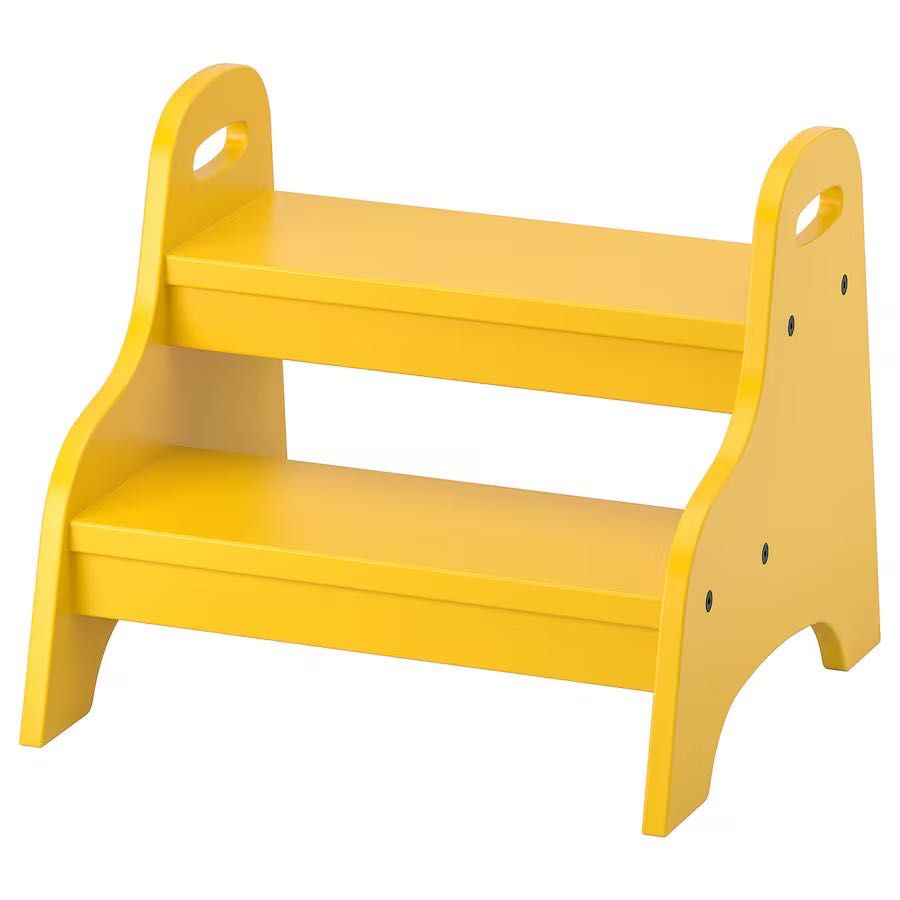 Schodki / Taboret dziecięcy, żółty
