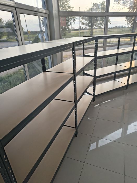 Regał Metalowy do Garażu, Warsztatu 180x150x60.cm 4P/400 kg, Grafitowy