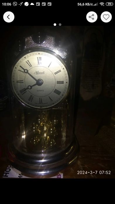 Продається вінтажний настільний годинник