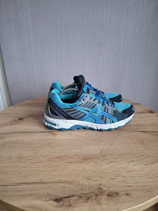 Осенние кроссовки Asics 41р, синие трекинговые кросовки на gore-tex ме