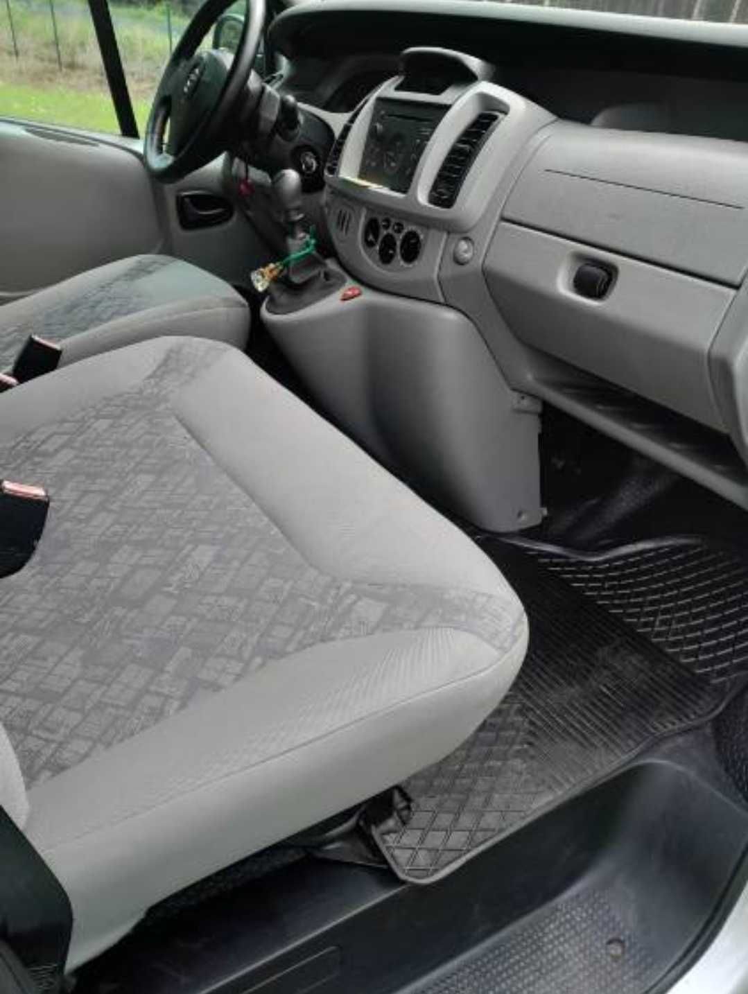 Srebrny Opel Vivaro - 9 osobowy
