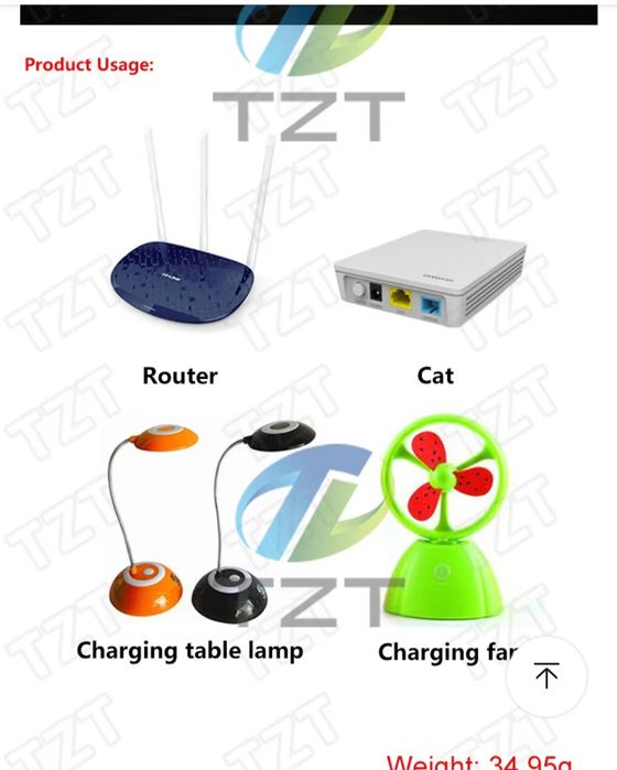 Кабель переходник USB для роутера от павербанка 9-12V