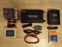 Zestaw elektryka off grid 12 v do kampera, jachtu, kempingowy
