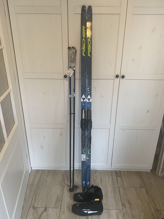 Narty biegowe, buty i kije