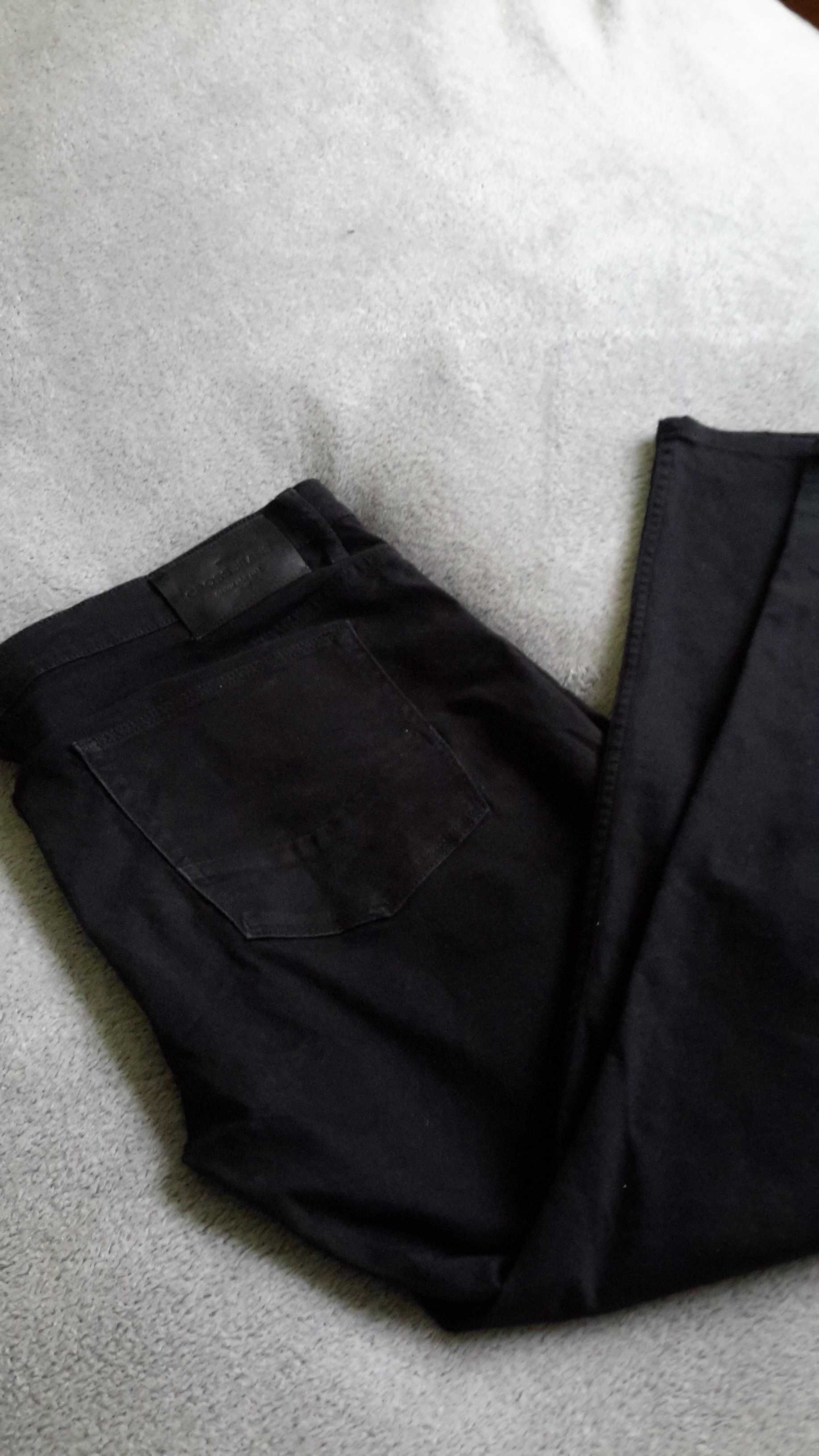 Spodnie męskie jeansy CROSS JEANS r.40/30 dżinsy  czarne pas 108 cm
