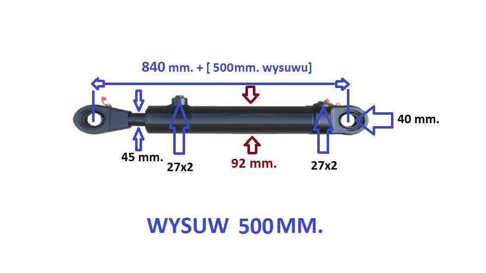 łuparka siłownik hydrauliczny do łuparki drewna. Dobieramy podzespoły.