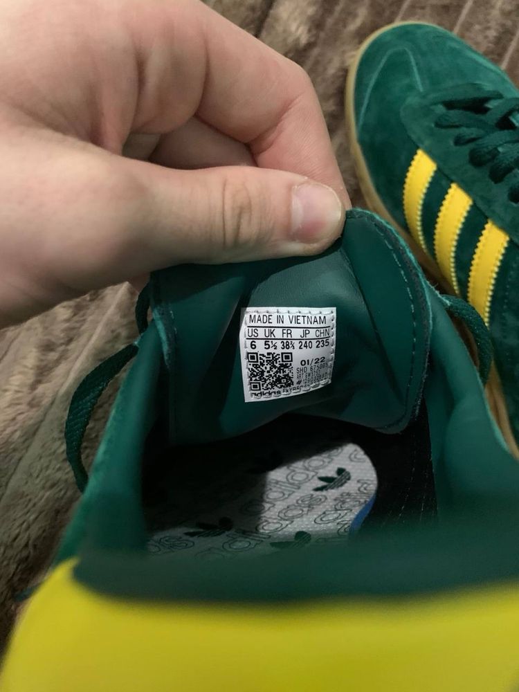Кеди adidas gambyrg в зеленому кольорі