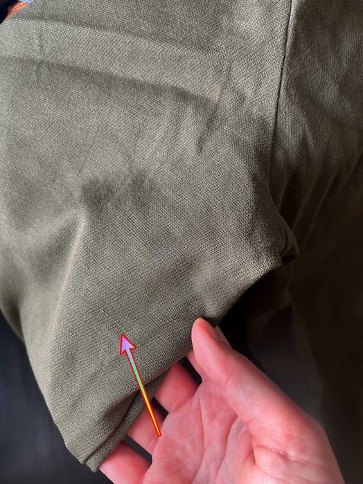 Spodnie cygaretki Risk Made In Warsaw XS 34 S 36 khaki zielone