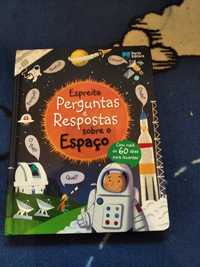 Livro espreita perguntas e respostas sobre o espaço