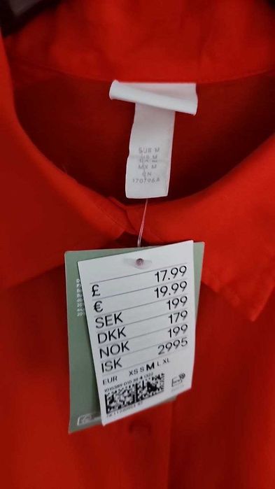 Нова сукня-сорочка H&M червоного коліру, розмір M/L/XL