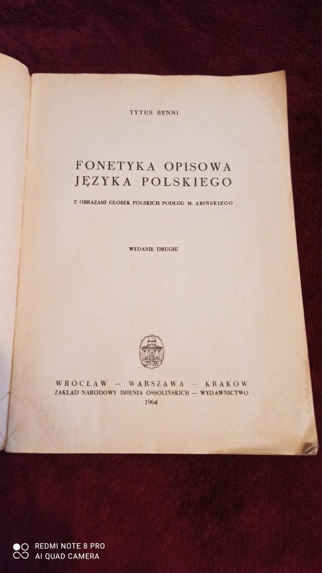 Fonetyka opisowa języka polskiego - T. Benni