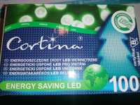 Lampki choinkowe 100 led zielone Cortina