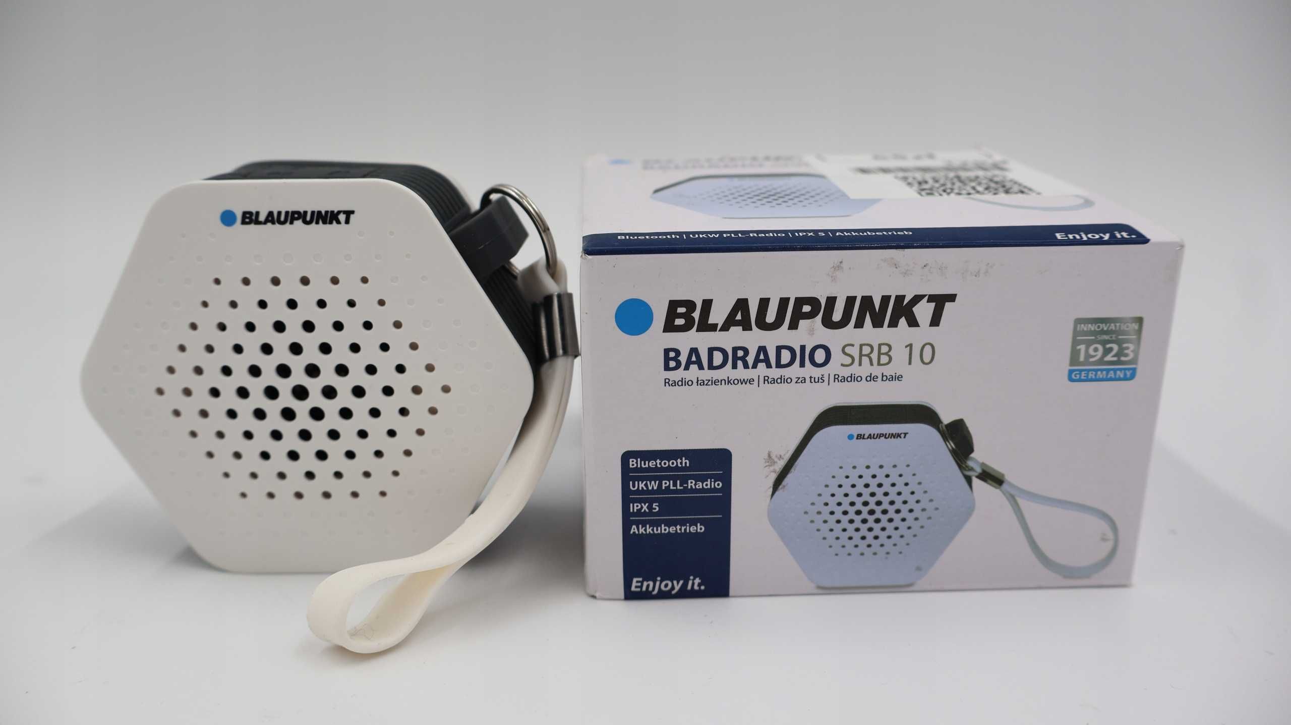 BLAUPUNKT SRB 10 Małe i przenośne radio łazienkowe białe 000657