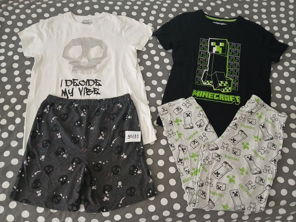 T-shirt e calcoes 10/11 anos