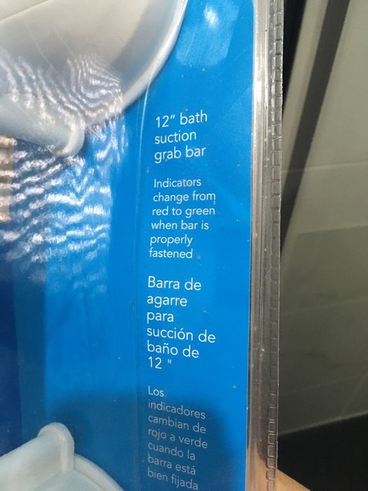 Barras de apoio para banho com ventosas