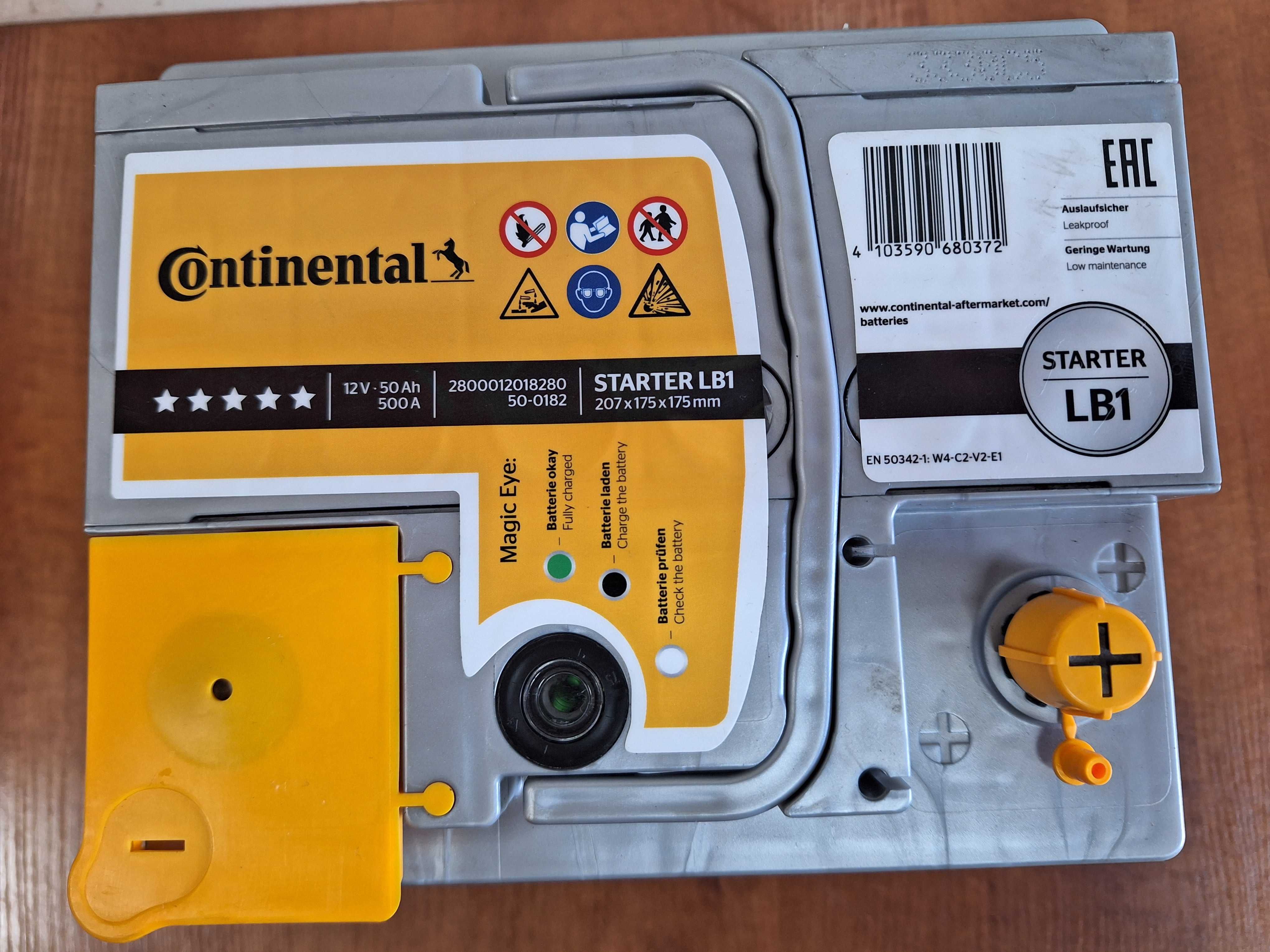 Akumulator Continental 12V 50Ah / 500A - Klasa Premium LB2 Promocja