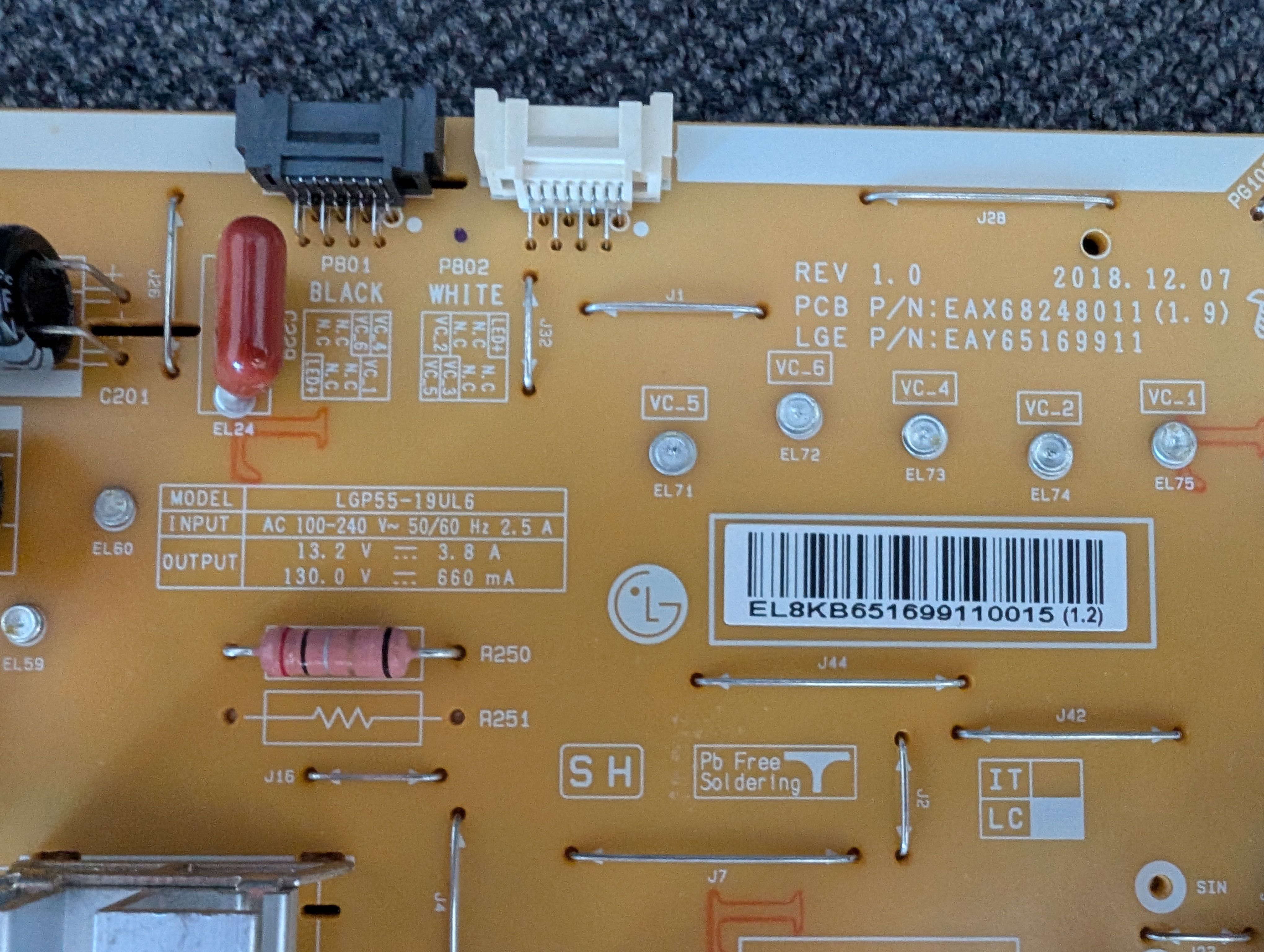 Peças para TV LG 55NANO866NA