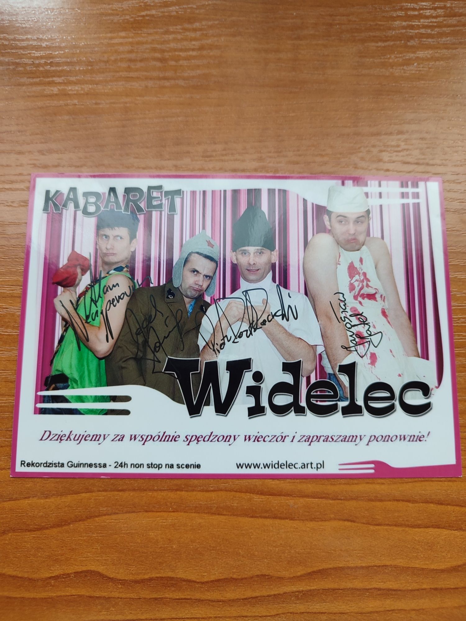 Autograf Kabaret Widelec