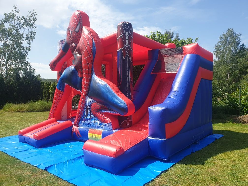Dmuchaniec Spiderman - wynajem zamków dmuchanych zamek.dmuchany wynaje