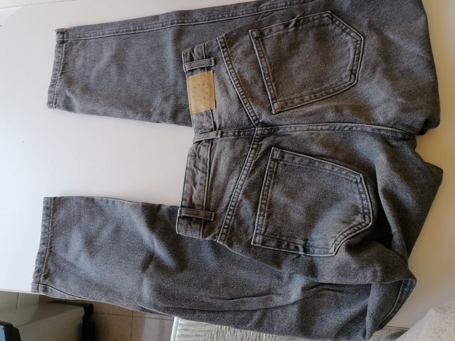 Calças de ganga cinzentas