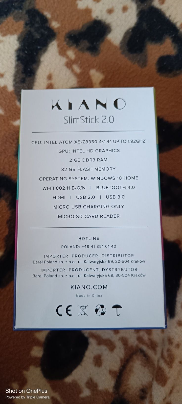 Mini komputer Kiano Slimstick 2.0 Nowy! Polecam!