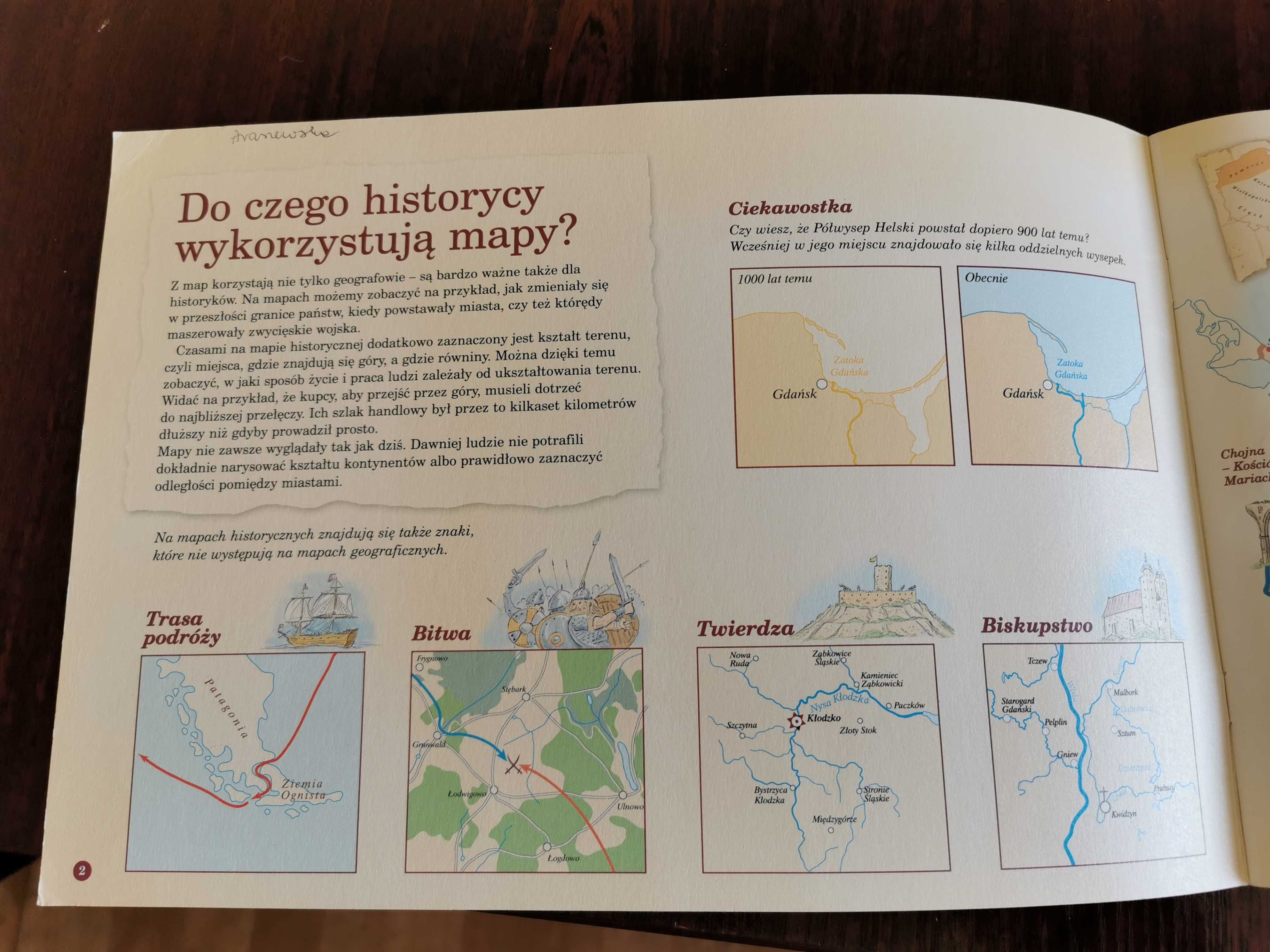 Atlas Moja Historia z grą planszową wydawnictwo Rożak
