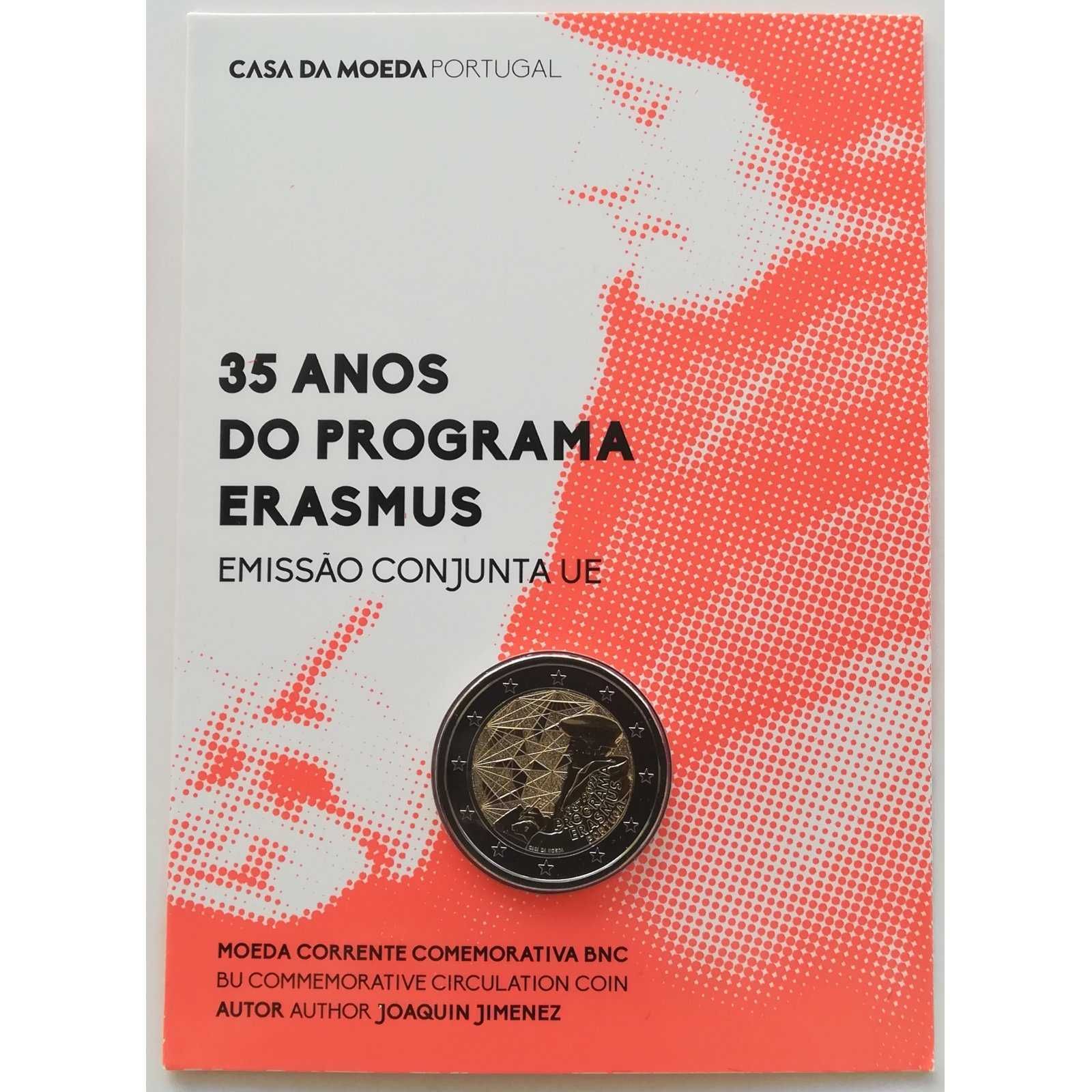 Coincards de moedas comemorativas de 2 euros Portugal