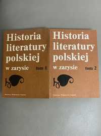 Historia literatury polskiej w zarysie tom 1 i 2