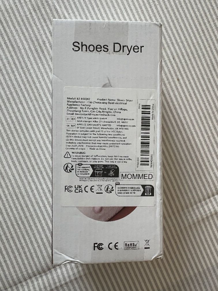 Vendo aquecedor de sapatos