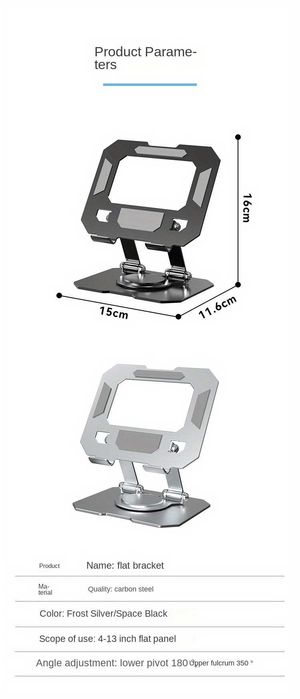Suporte de metal regulável para tablets consolas telemóvel etc