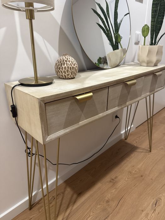 Consola Dourada Copenhaga 110x80cm