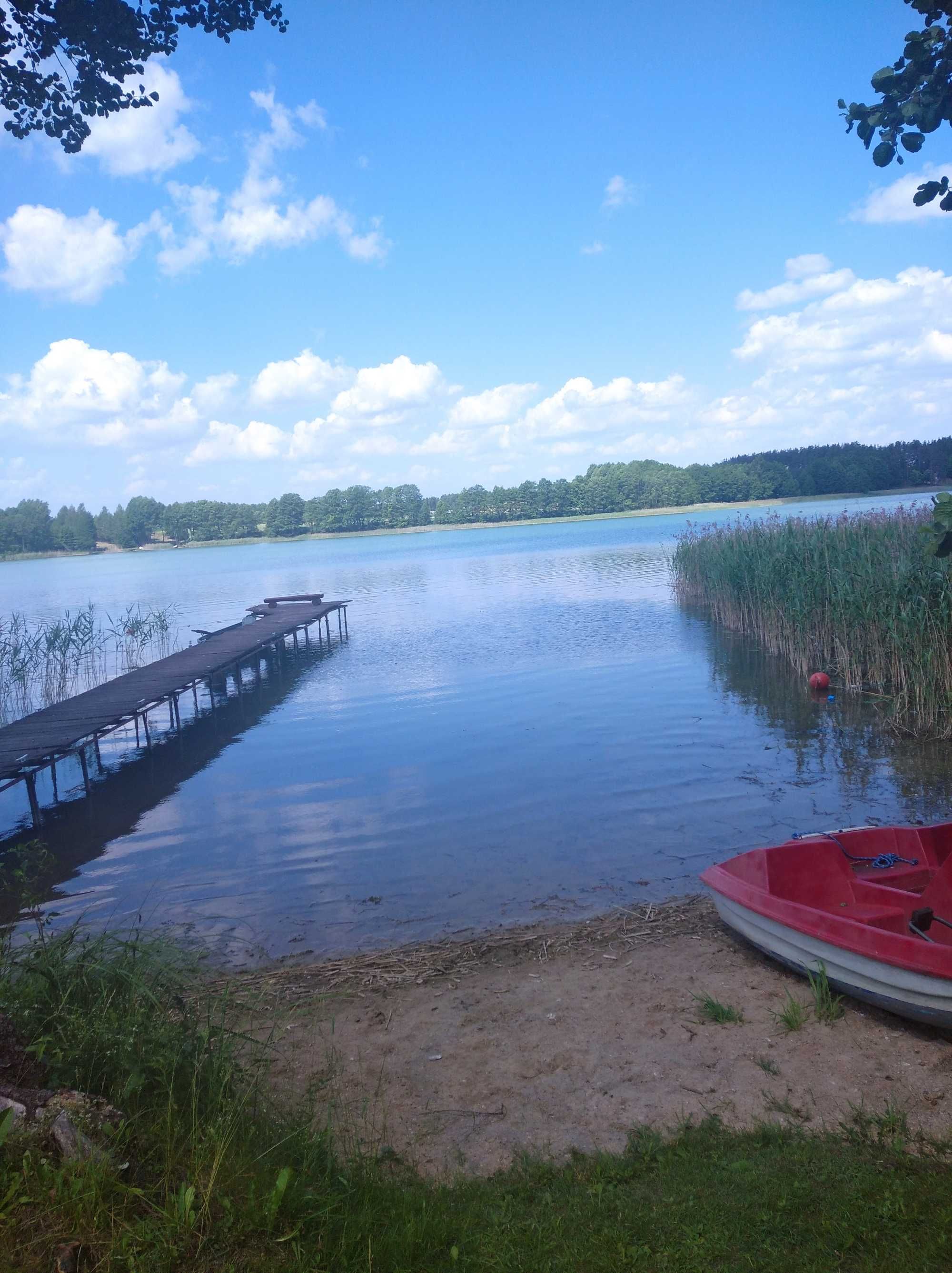 Domek z prywatną plażą nad jeziorem Żubrowo (Suwalszczyzna)