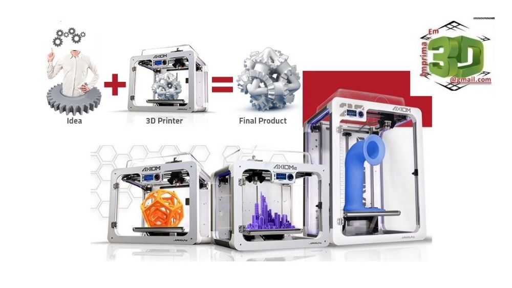 Impressão em 3D personalizada e desenho de projetos e modelos