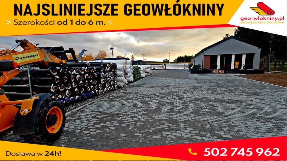 Geowłóknina Najsilniejsza PP Polipropylen od 1 do 6 geotkanina Drogowa