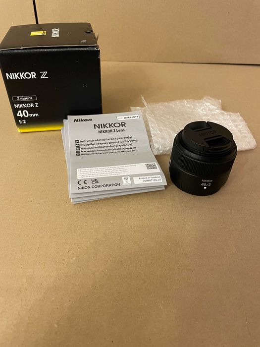Nikon Nikkor Z 40 mm f/2 Nowy Gwarancja !