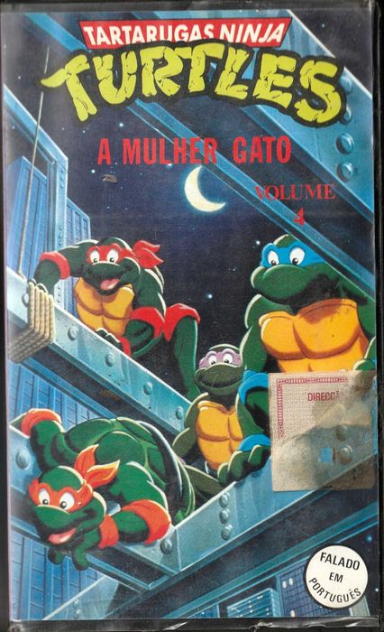 VHS - Taratarugas Ninja - Turtles - A Mulher Gato