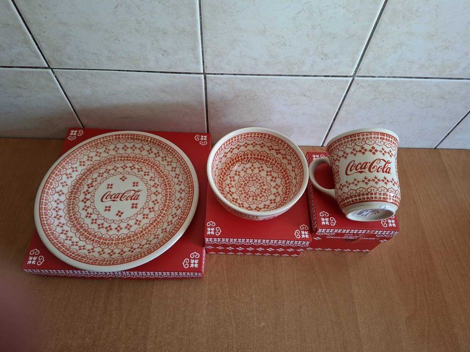 Coca-cola  kolekcjonerski zestaw Bolesławiec