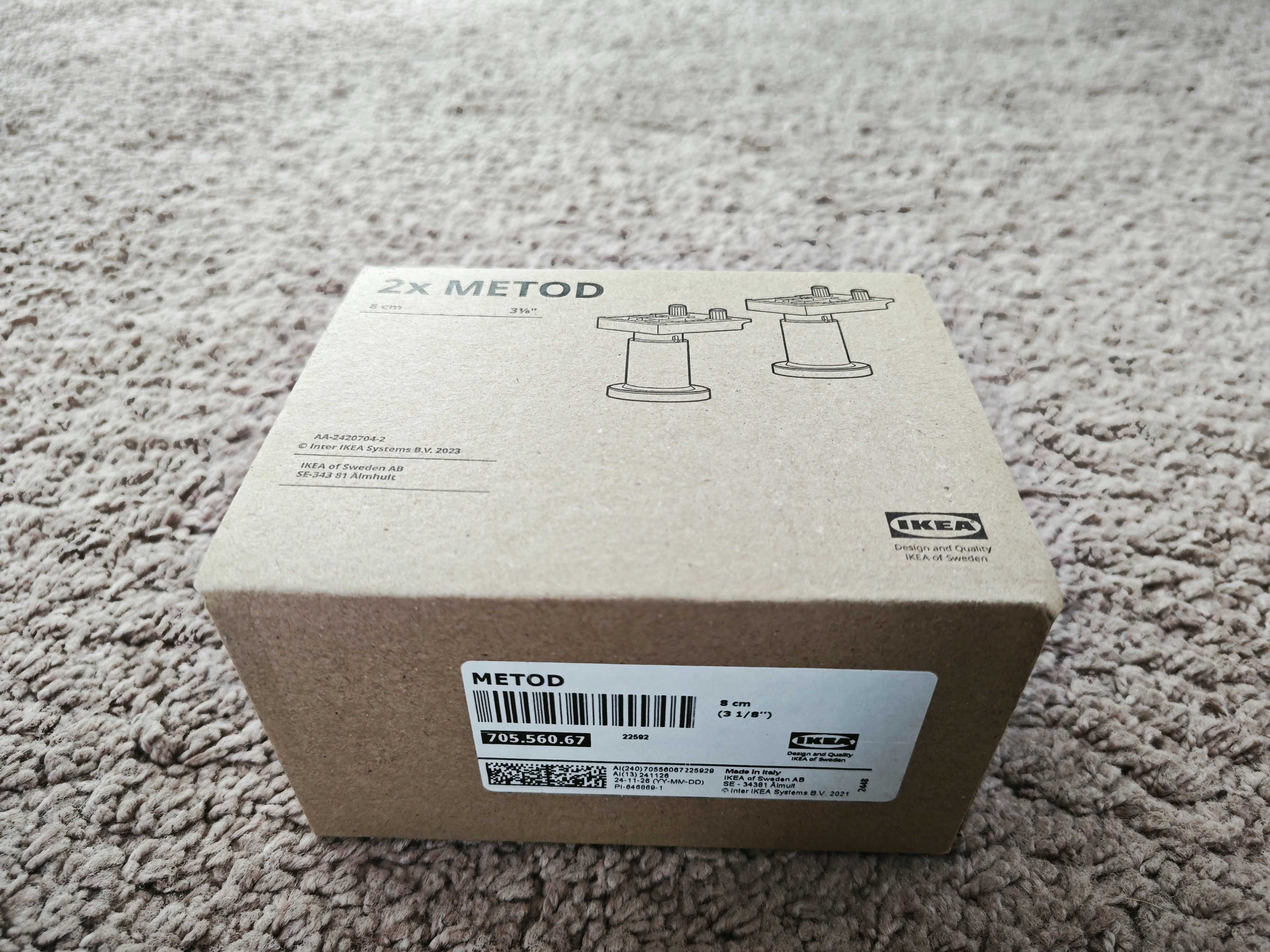 25x Nóżki do mebli kuchennych (50 sztuk) IKEA METOD 80mm