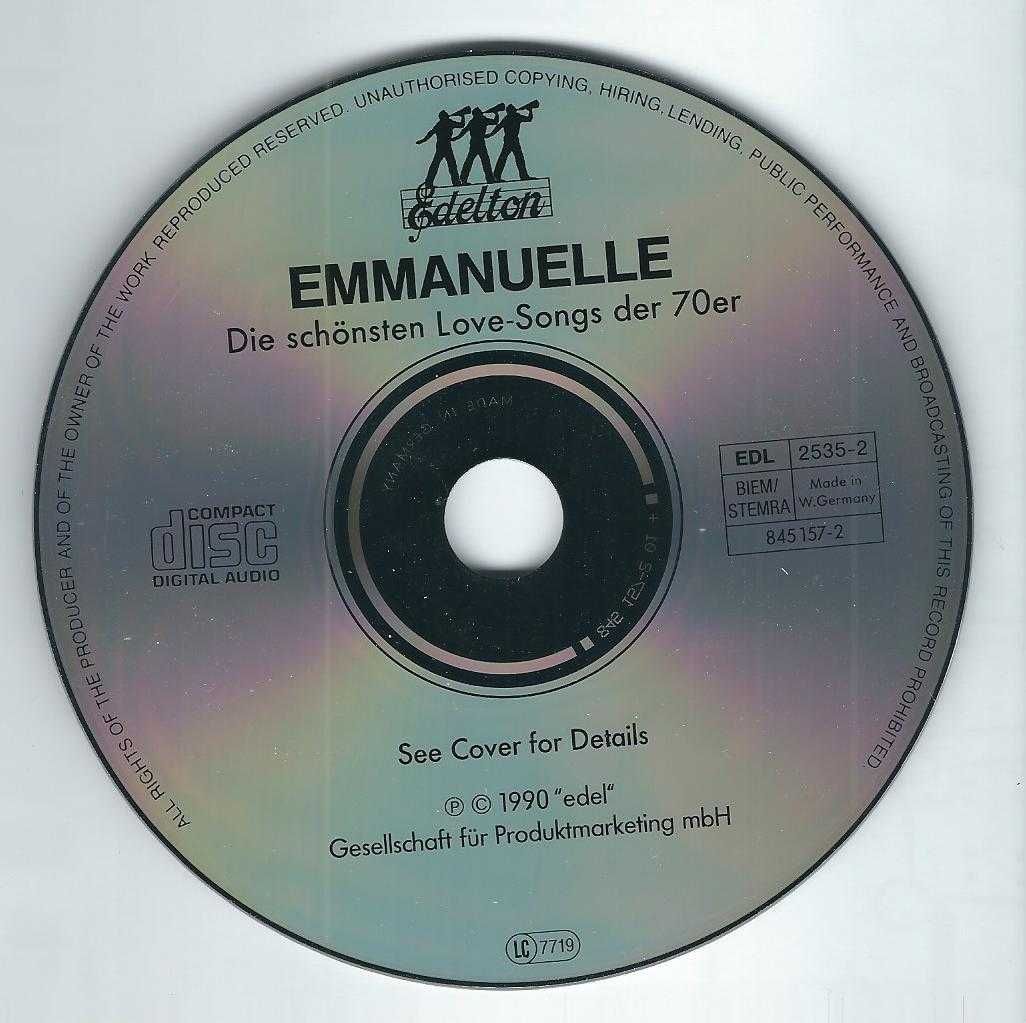 CD VA - Emmanuelle (Die Schönsten Love-Songs Der 70er) (1990)