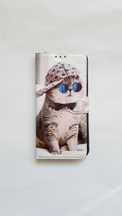 Etui z Klapką Magnetyczną Nadrukiem Kota do Poco M4 Pro 4G