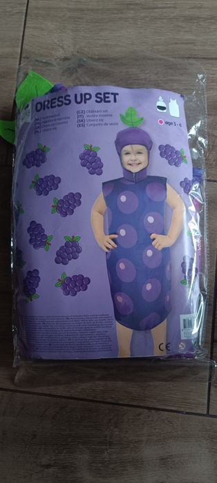 Strój karnawałowy winogrono bal karnawałowy bal przebierańców