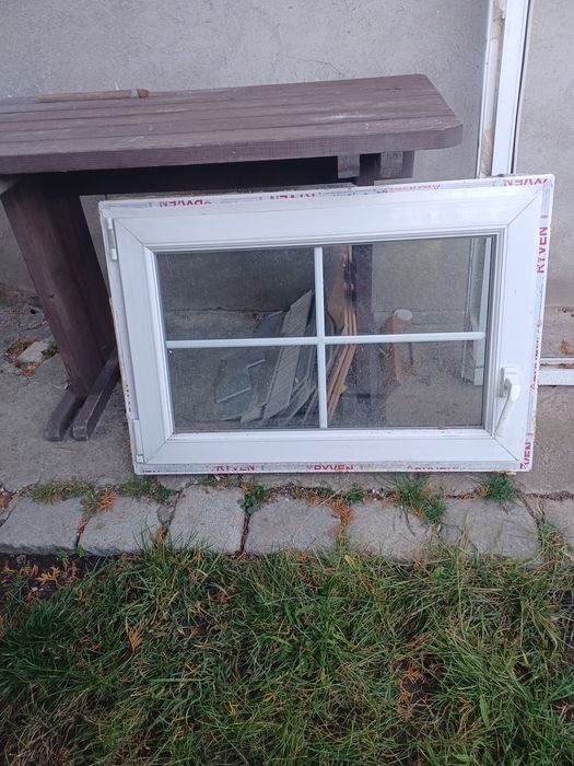 Komplet okien ze szprosami kolor machoń