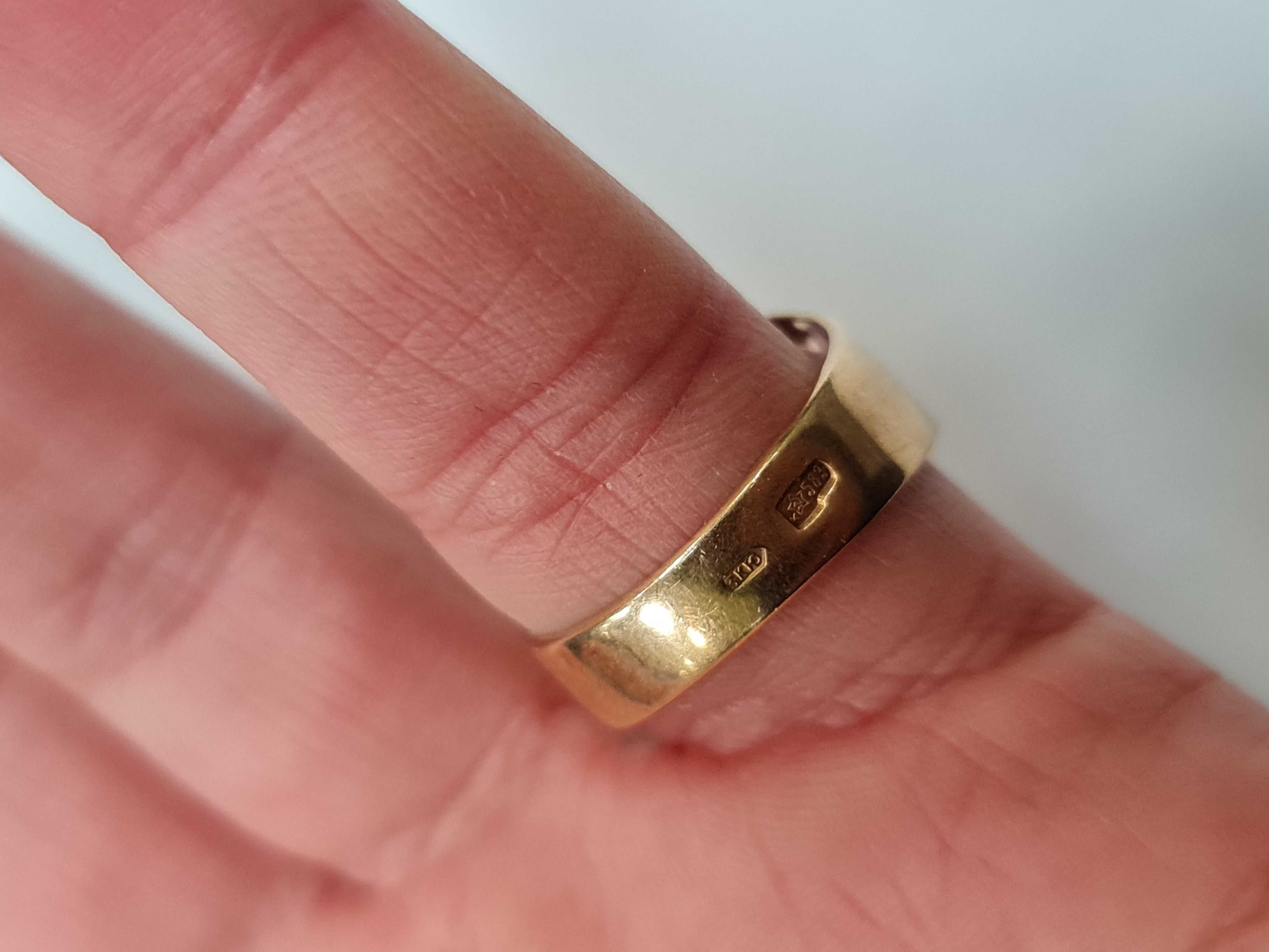 II poł. XX wieku! Złoty sygnet/ Radzieckie 583/ 7.05 gram/ R17