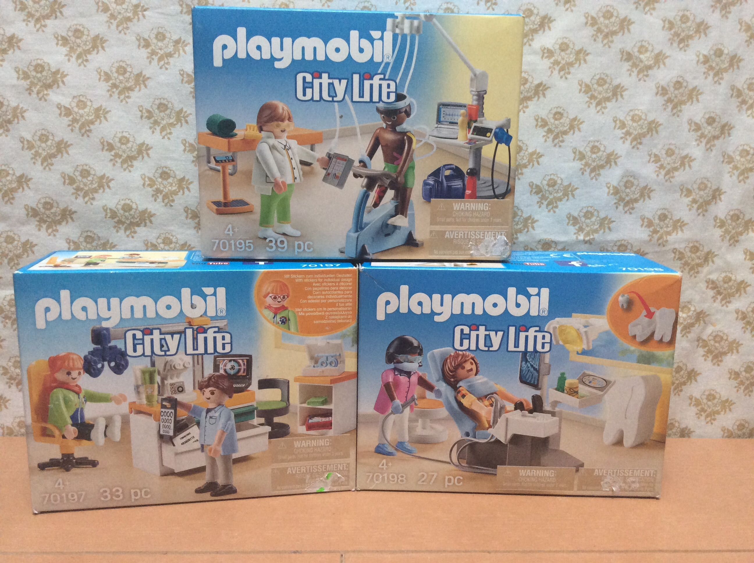 Playmobil 70195, 70197 окуліст, фізіотерапевт