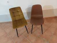 House Nordic 2 cadeiras NOVO. 1 cadeira marrom 1 cadeira amarela