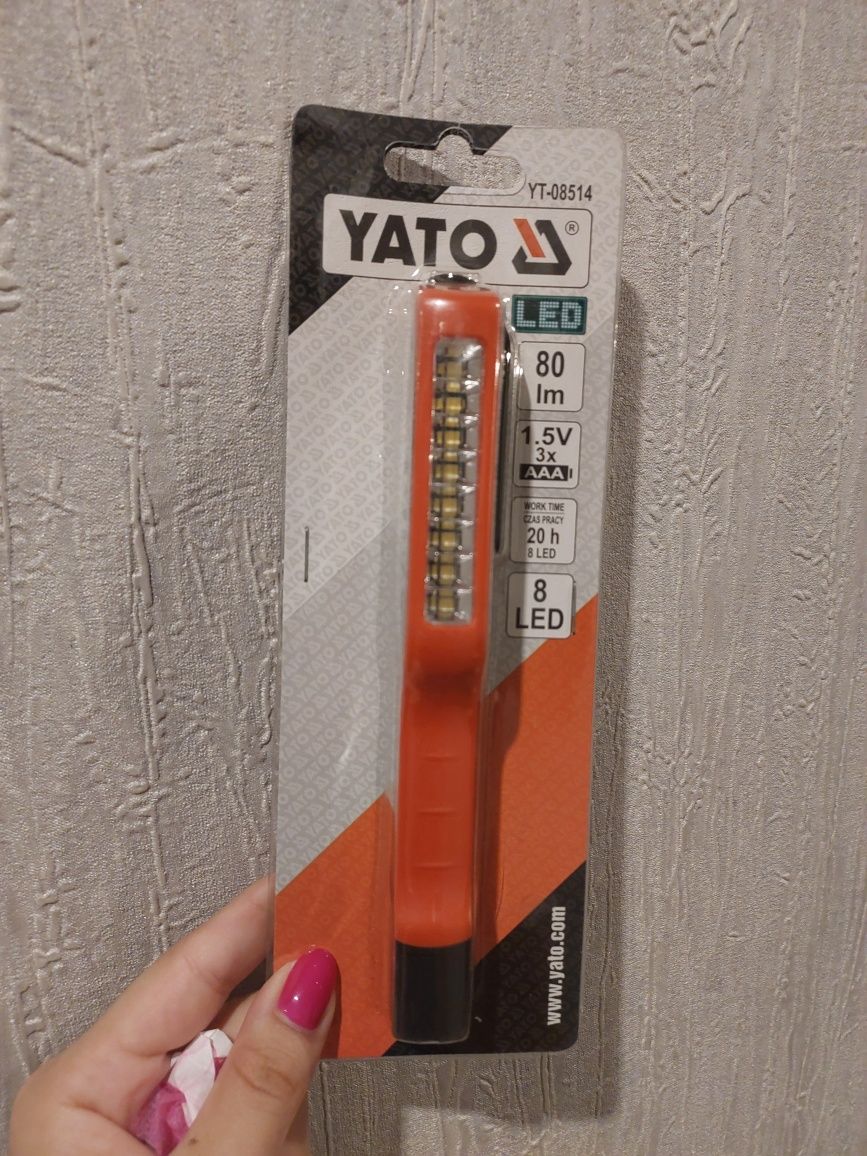Новый! Запечатан! Светодиодный Фонарик-Ручка YATO SMD LED (80 Lm)