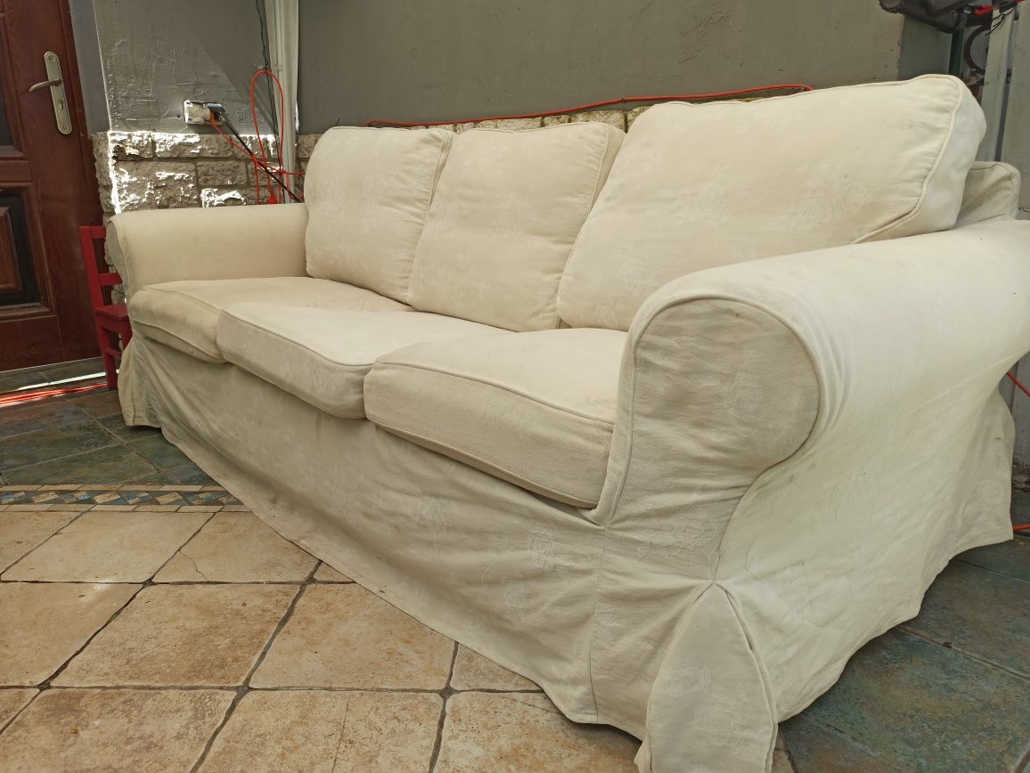 Bardzo wygodna kanapa EKTORP z Ikea sofa kolor ecru