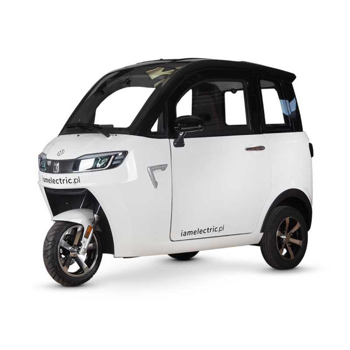 Motorower Skuter elektryczny 3000W trójkołowy ARIEL Biały Gwarancja 24