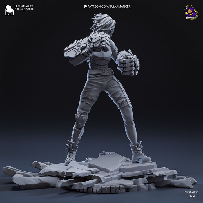 Vi | Arcane | Figurka | druk 3D z żywicy (12K)